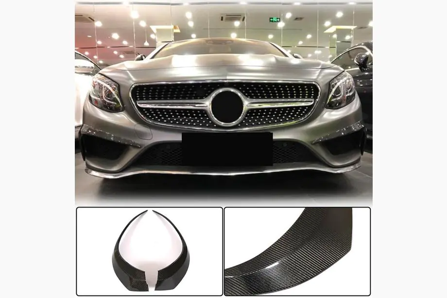 Mercedes S-class C217 Coupé 2014–2020 Etupuskurin insertit (AMG-Line 2015-2018, hiilikuitu) Image