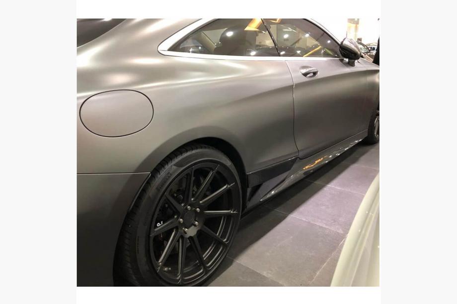 Mercedes S-class C217 Coupé 2014–2020 Sivukynnykset (AMG-Line 2015-2018, muovi) Kuva 5