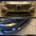 Mercedes S-class C217 Coupé 2014–2020 Etupuskurin lip spoiler V2 (AMG-Line 2015-2018, hiilikuitu) kuva 4