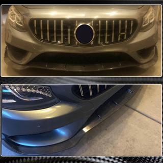 Etupuskurin lip spoiler V2 (AMG-Line 2015-2018, hiilikuitu) kuva 4