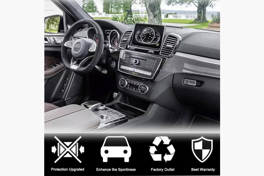 Mercedes GLE coupe C292 2015–2019 Hiilikuituiset sisustan insertit (Carbon) Kuva 3