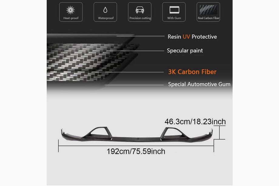 Mercedes GLE coupe C292 2015–2019 Etupuskurin lip-spoileri (GLE63 AMG, muovi) Kuva 6