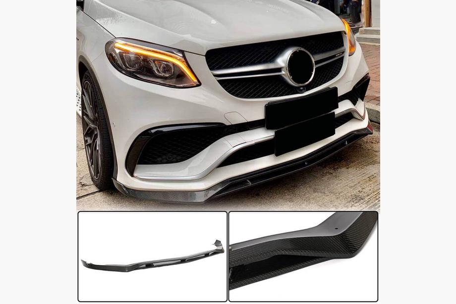 Mercedes GLE coupe C292 2015–2019 Etupuskurin lip-spoileri (GLE63 AMG, muovi) Image