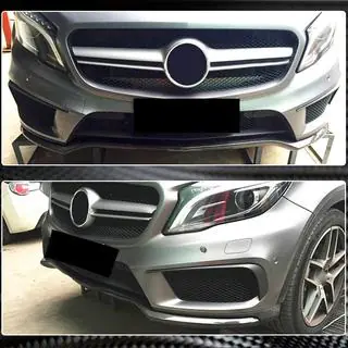 Etupuskurin lip-spoileri (GLA45 AMG 2013-2016, hiilikuitu) kuva 4