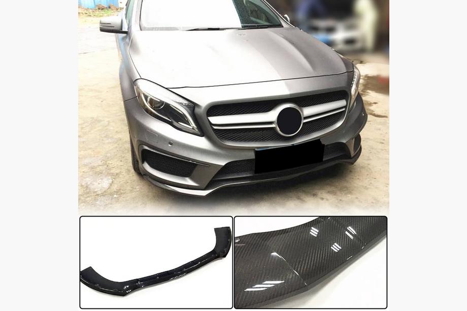 Mercedes GLA X156 2014–2019 Etupuskurin lip-spoileri (GLA45 AMG 2013-2016, hiilikuitu) Image