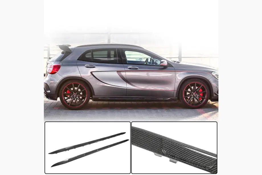 Mercedes GLA X156 2014–2019 Sivuhelmat (GLA45 AMG 2013-2016, hiilikuitu) Image
