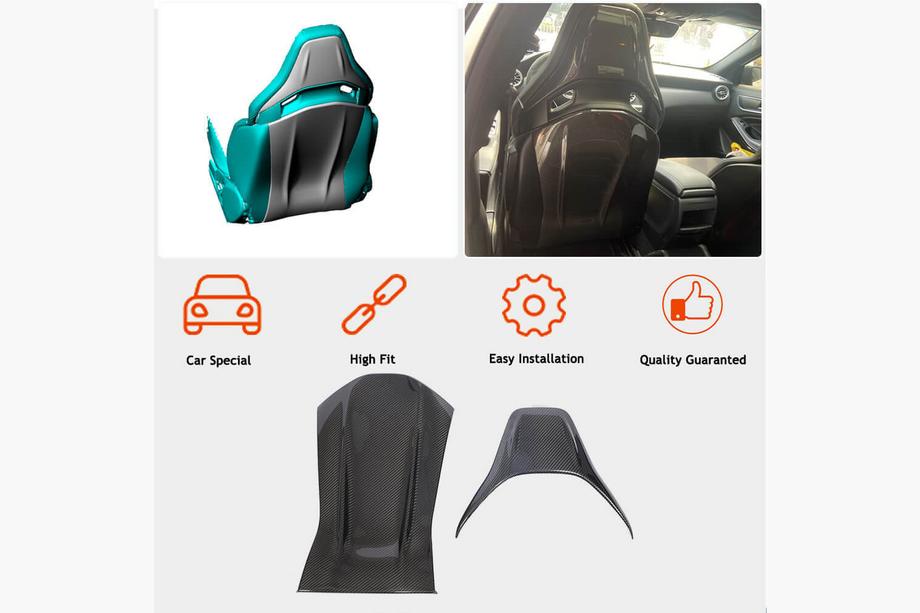 Mercedes A-class W177 2018– Istuimen koristelistat (Dry carbon) Kuva 3