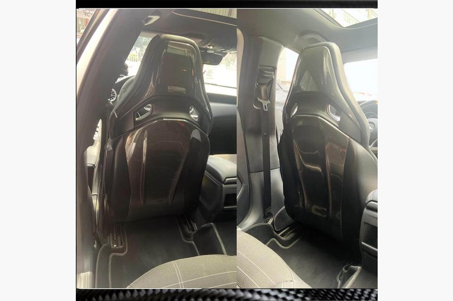 Mercedes A-class W177 2018– Istuimen koristelistat (Dry carbon) Kuva 5