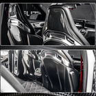 Mercedes C-class W205 2014–2021 Istuimen koristelistat (Dry carbon) kuva 6