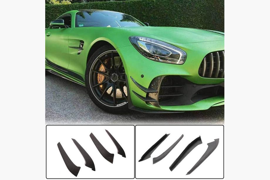 Mercedes AMG GT C190/R190 2014–2022 Etupuskurin lisäosat V1 (GT R 2016-2019, Carbon) Kuva 1