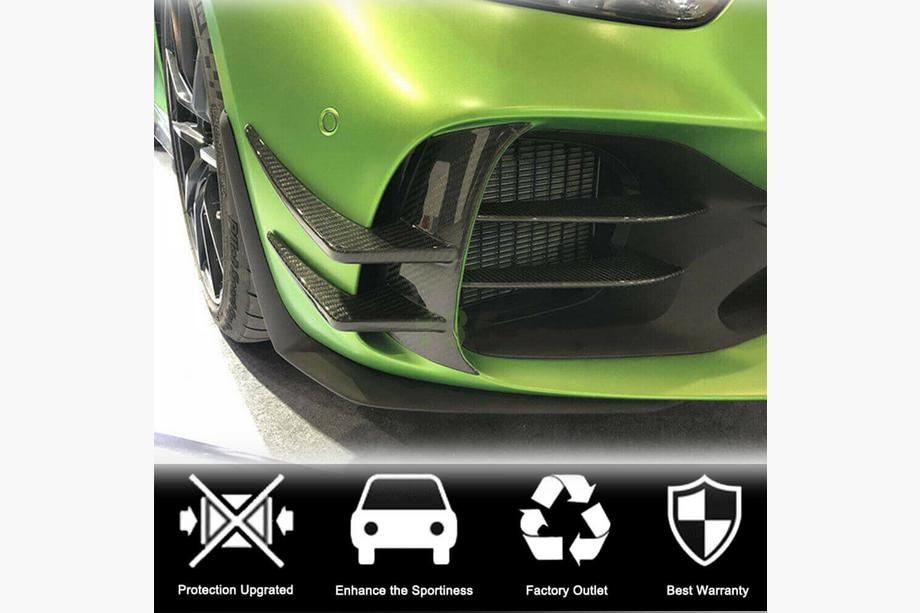 Mercedes AMG GT C190/R190 2014–2022 Etupuskurin lisäosat V1 (GT R 2016-2019, Carbon) Kuva 3