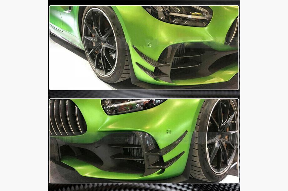 Mercedes AMG GT C190/R190 2014–2022 Etupuskurin lisäosat V1 (GT R 2016-2019, Carbon) Kuva 4