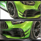 Mercedes AMG GT C190/R190 2014–2022 V2 etupuskurin lisäosat (GT R 2016-2019, kuiva hiilikuitu) kuva 4