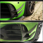 Mercedes AMG GT C190/R190 2014–2022 V2 etupuskurin lisäosat (GT R 2016-2019, kuiva hiilikuitu) kuva 5