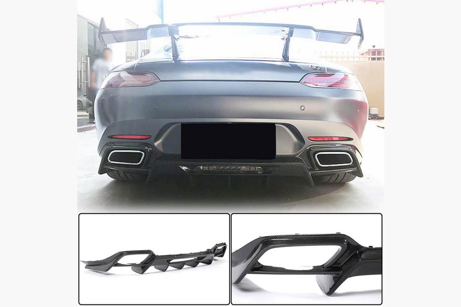 Mercedes AMG GT C190/R190 2014–2022 Takapuskurin diffuusori (2015-2017, hiilikuitu) Image