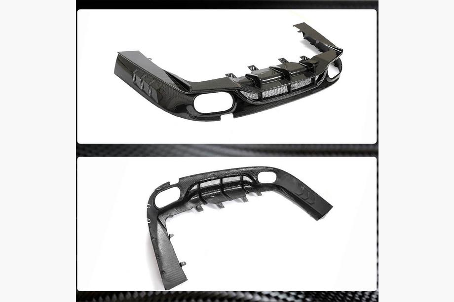 Mercedes AMG GT 4 X290 2018– Takahelman diffuusori (GT43/GT50/GT53 2018-2022, hiilikuitu) Kuva 4
