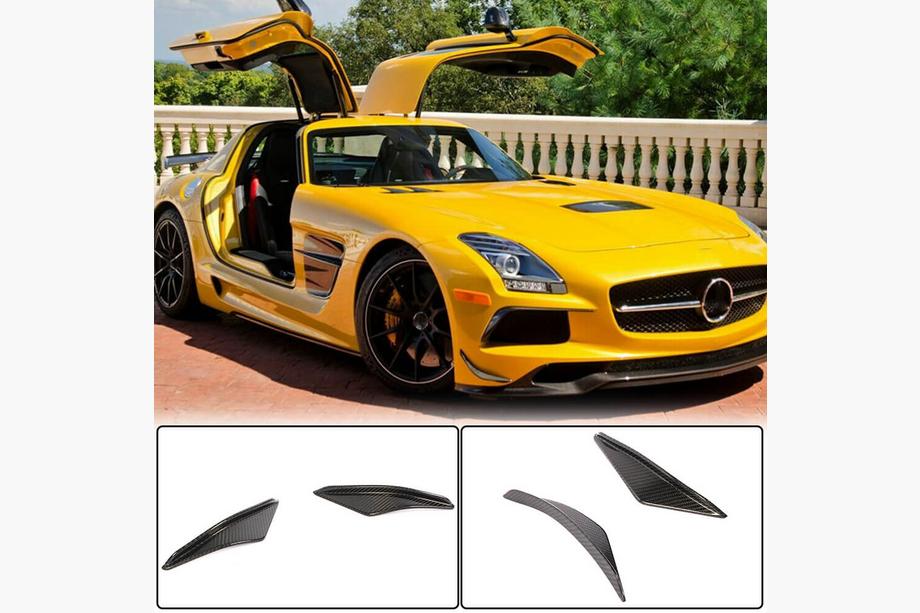 Mercedes SLS C197 2010–2014 Etupuskurin flapit Flap V1 (hiilikuitu) Image