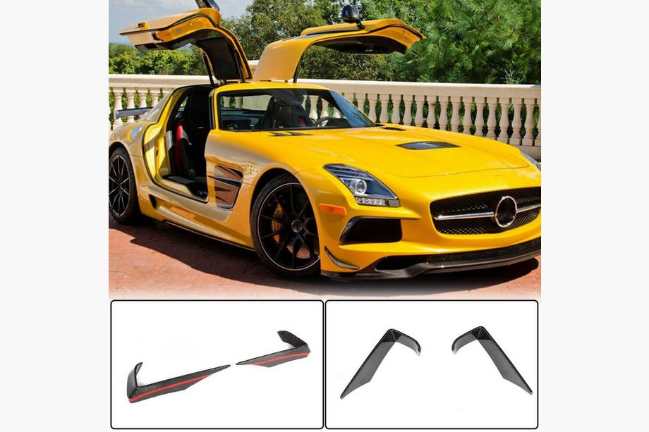 Mercedes SLS C197 2010–2014 Flap V2 etupuskurin flapsit (hiilikuitu) Image