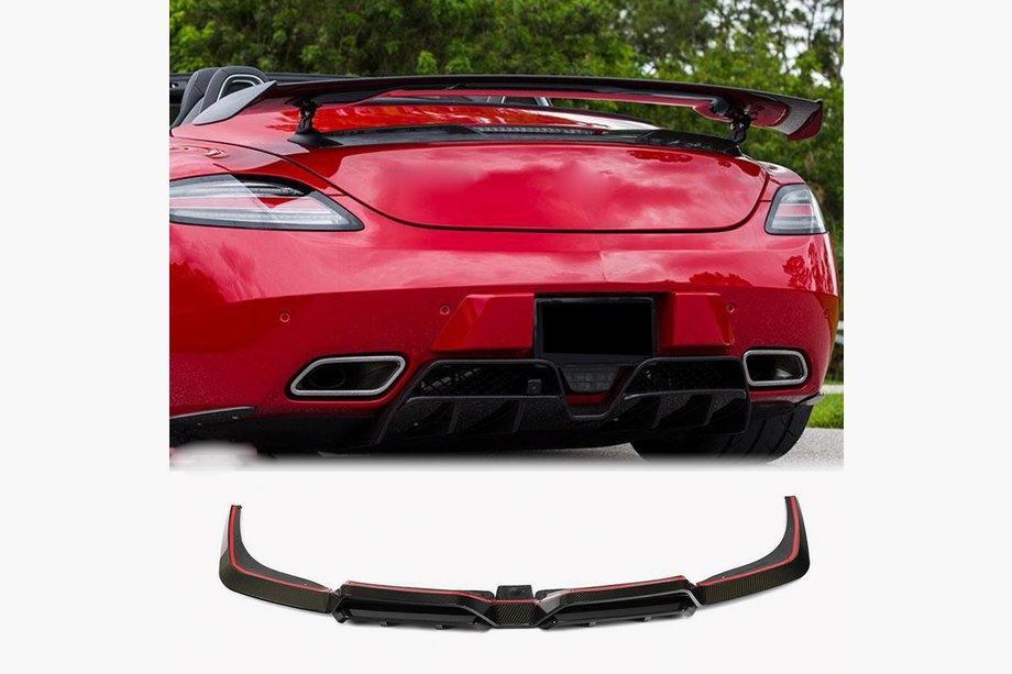 Mercedes SLS C197 2010–2014 Takapuskurin diffuusori (hiilikuitu) Image