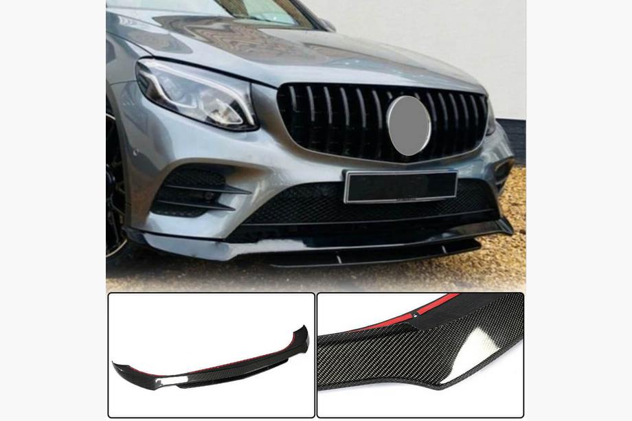 Mercedes GLC Coupé C253 2016–2023 Etupuskurin lip-spoileri (AMG-Line/GLC43 AMG, hiilikuitu) Kuva 1