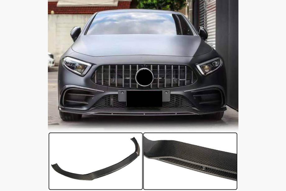 Mercedes CLS C257 2018– Etupuskurin lip-spoileri (AMG/AMG-Line 2018-2020, hiilikuitu) Image