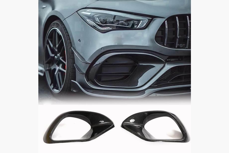 Mercedes CLA C118 2019– Hiilikuituiset etupuskurin lisäosat (CLA45 AMG SD, Carbon) Image