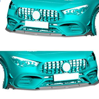 Etupuskurin lip (CLA45 AMG SD, hiilikuitu) Mercedes CLA C118 2019– kuva 2