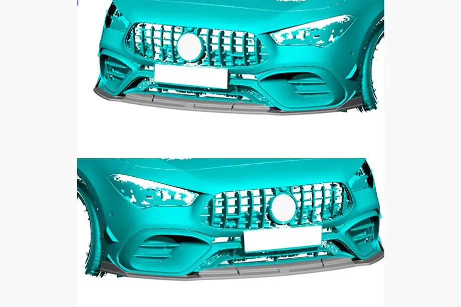 Mercedes CLA C118 2019– Etupuskurin lip (CLA45 AMG SD, hiilikuitu) Kuva 2