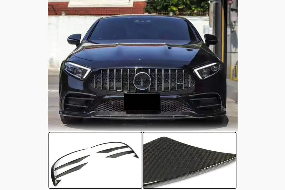 Mercedes CLS C257 2018– Etupuskurin listat (AMG-Line 2018-2020, hiilikuitu) Image