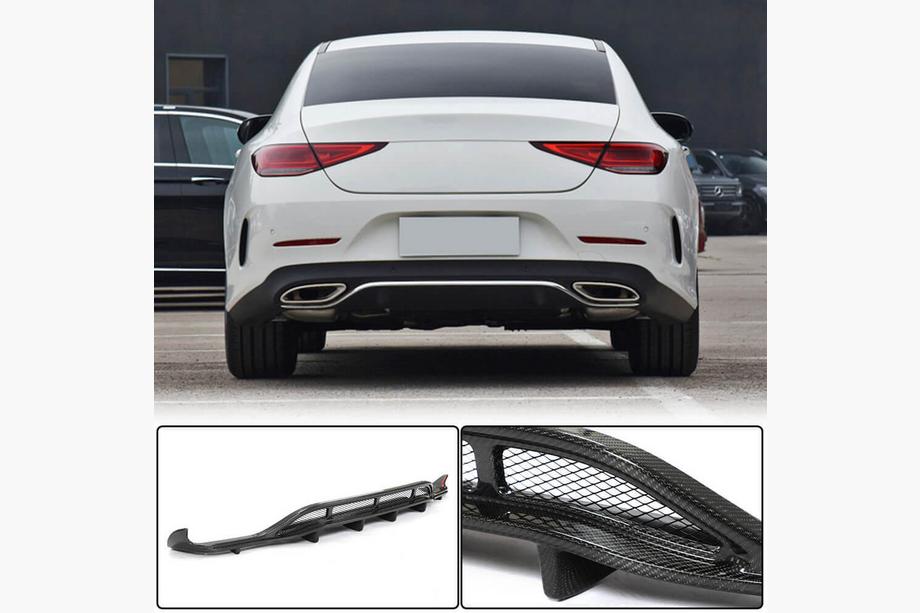 Mercedes CLS C257 2018– Takapuskurin diffuusori V2 (AMG-Line 2018-2020, hiilikuitu) Image