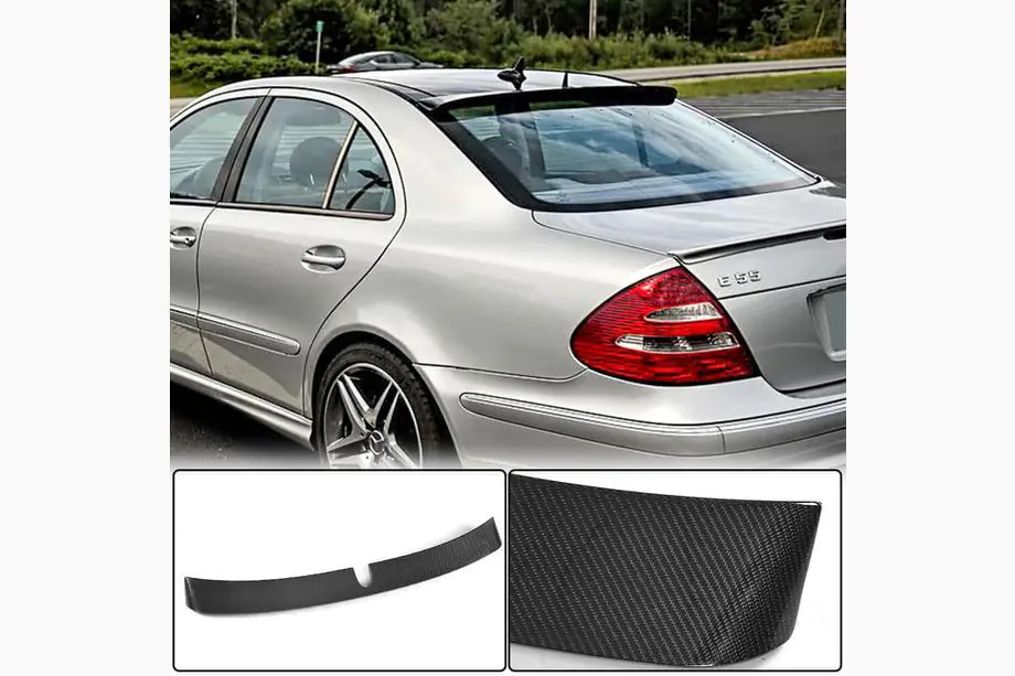 Mercedes E-class W211 2002–2009 Takalasin spoileri (2002-2006, hiilikuitu) Image