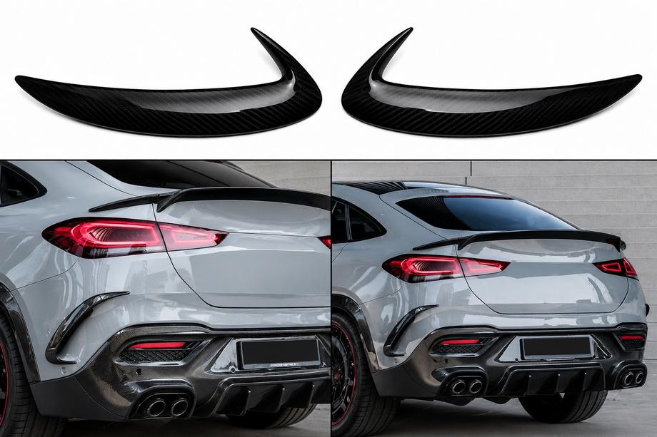 Mercedes GLE Coupé C167 2019– Takapuskurin suojalistat (GLE 350/GLE450/GLE63 2019-2023, hiilikuitu) Kuva 1