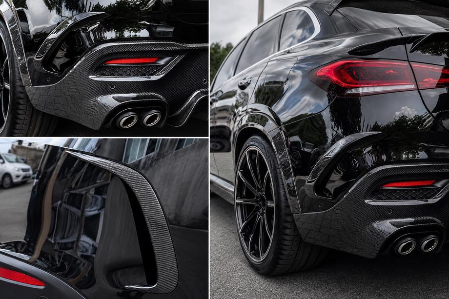 Mercedes GLE Coupé C167 2019– Takapuskurin suojalistat (GLE 350/GLE450/GLE63 2019-2023, hiilikuitu) Kuva 2