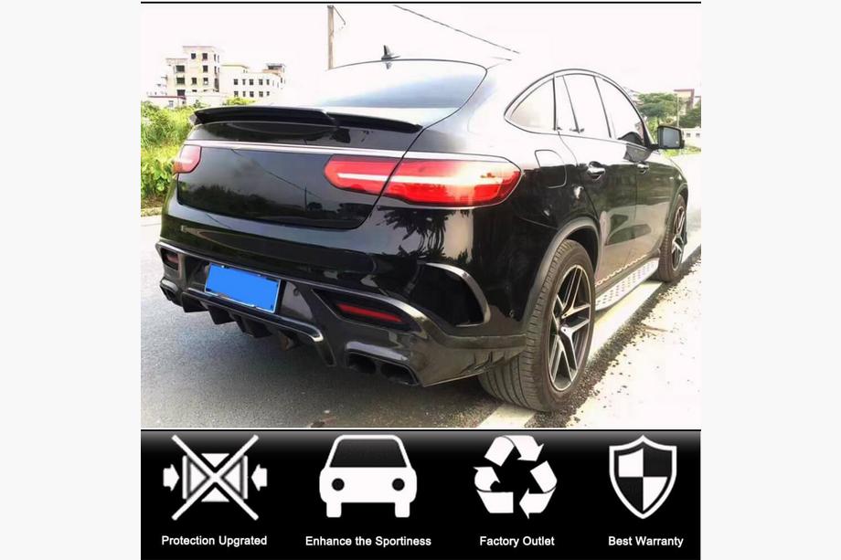 Mercedes GLE coupe C292 2015–2019 Takapuskurin suojalistat (GLE 350/GLE450/GLE63 2019-2023, hiilikuitu) Kuva 2