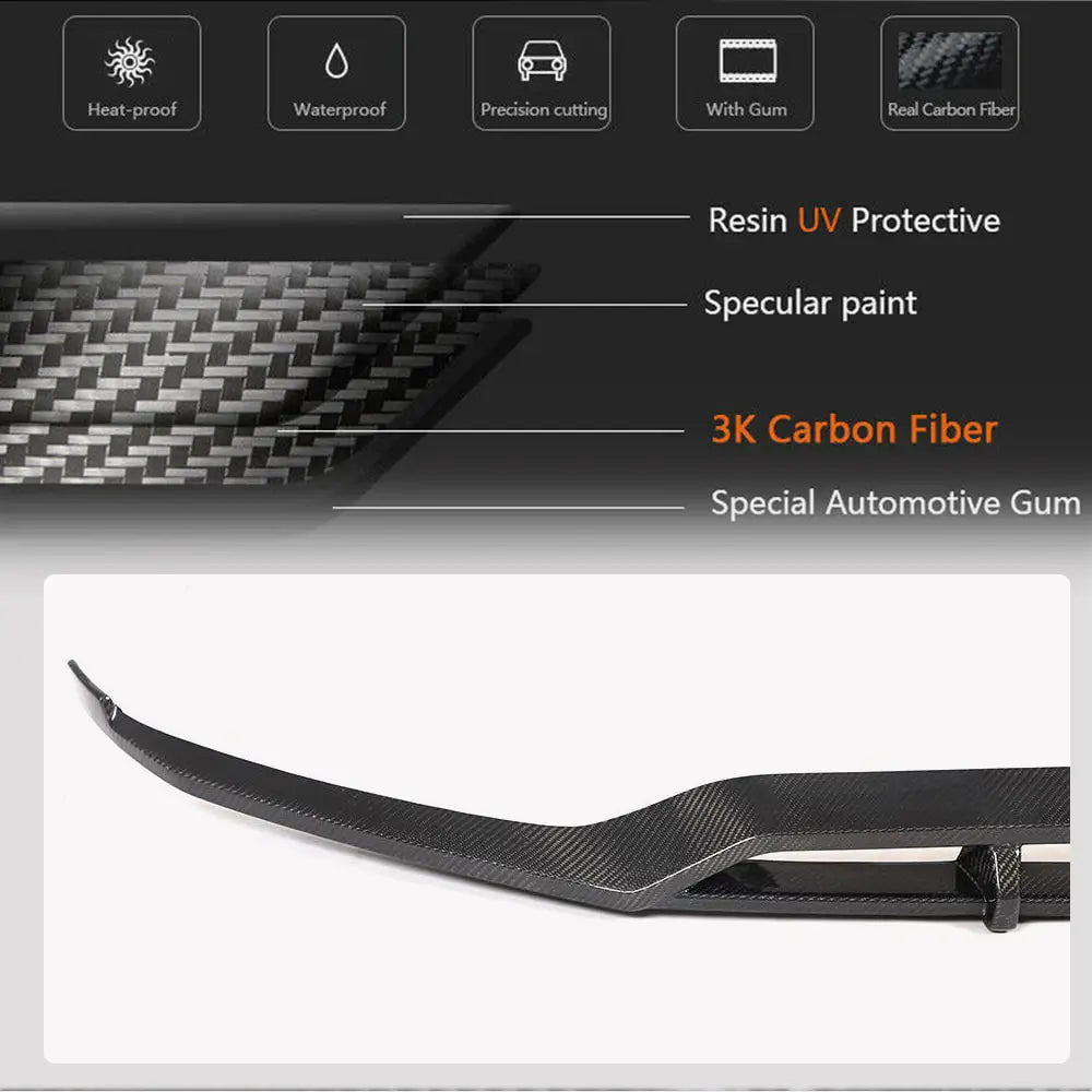 Etupuskurin lip-spoileri Lip (AMG-Line 2020+, hiilikuitu) kuva 4