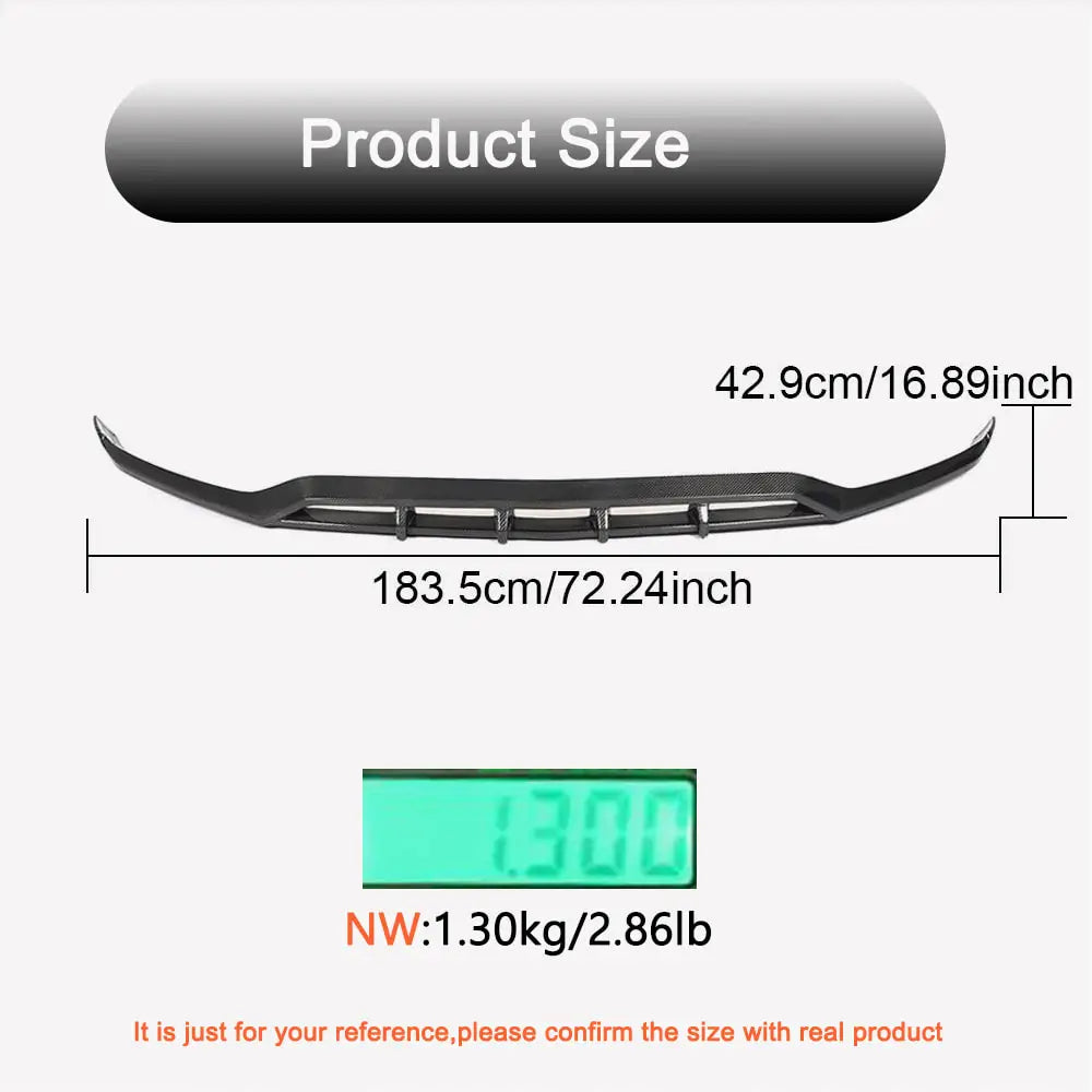 Mercedes GLC X253 2015–2022 Etupuskurin lip-spoileri Lip (AMG-Line 2020+, hiilikuitu) kuva 5