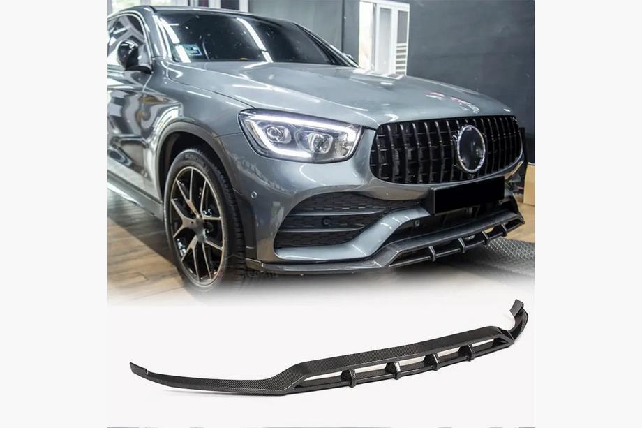 Mercedes GLC X253 2015–2022 Etupuskurin lip-spoileri Lip (AMG-Line 2020+, hiilikuitu) Image