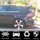 Volkswagen Golf 7/E-Golf 2012–2020 V6-spoileri (GTI/R HB, muovi) kuva 5