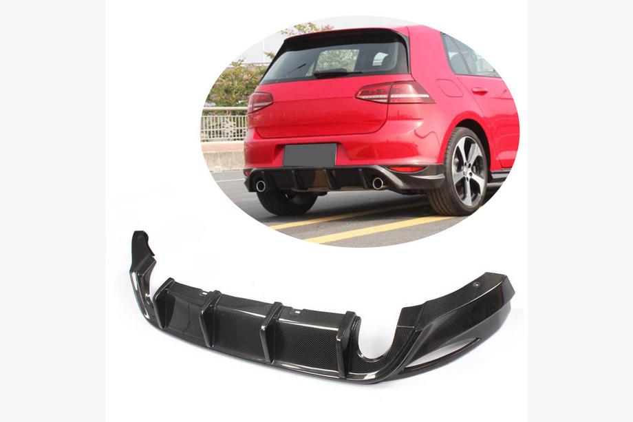 Volkswagen Golf 7/E-Golf 2012–2020 Takapuskurin diffuusori V1 (Base/GTI HB 2012-2017, hiilikuitu) Image