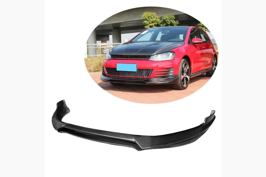 Volkswagen Golf 7/E-Golf 2012–2020 Etupuskurin lipa Lip V1 (GTI HB 2012-2017, hiilikuitu) Image