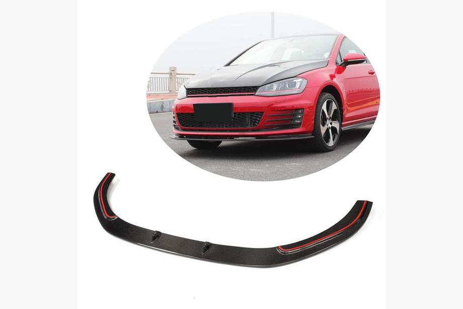 Volkswagen Golf 7/E-Golf 2012–2020 Etupuskurin lipa Lip V2 (GTI HB 2012-2017, hiilikuitu) Image