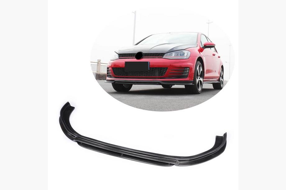 Volkswagen Golf 7/E-Golf 2012–2020 Etupuskurin lipa Lip V3 (GTI HB 2012-2017, hiilikuitu) Image
