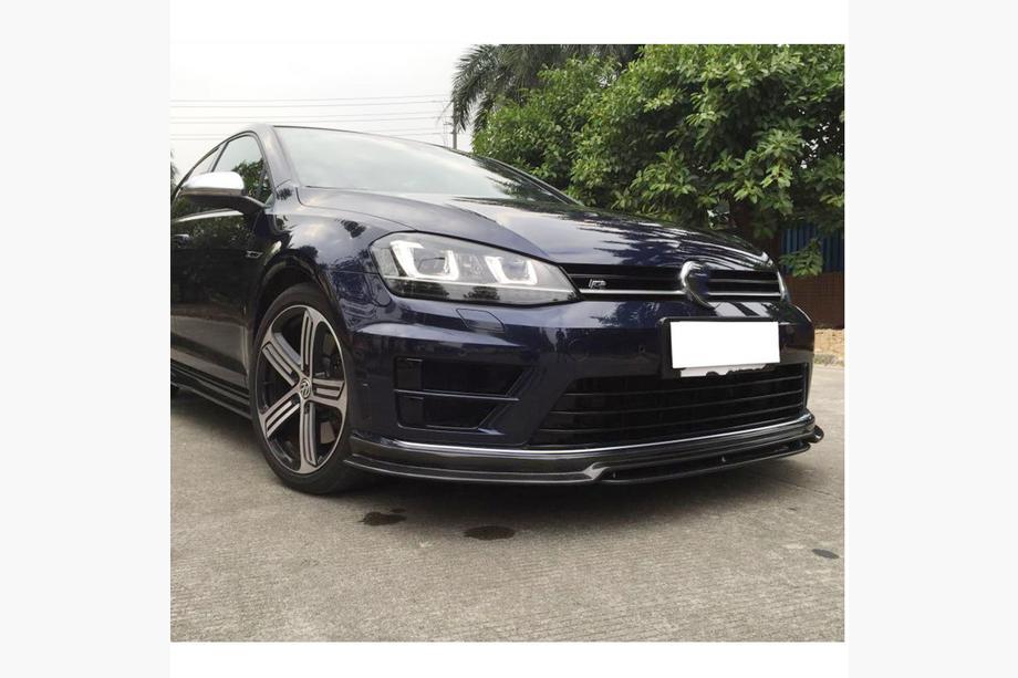 Volkswagen Golf 7/E-Golf 2012–2020 Etupuskurin lipa Lip (R/R-Line 2012-2017, hiilikuitu) Kuva 2