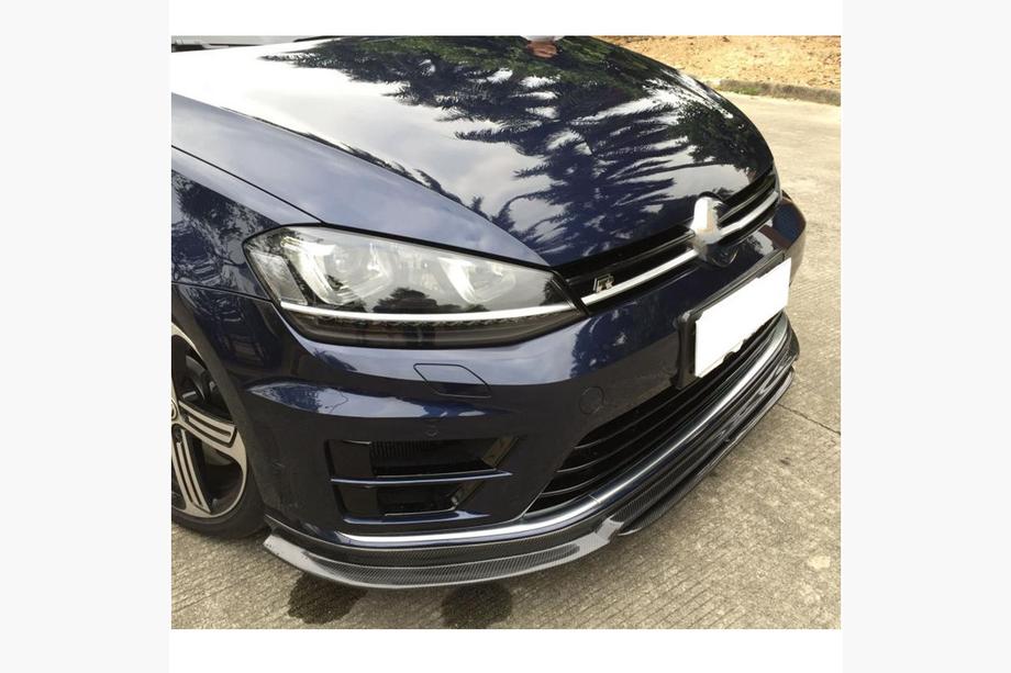 Volkswagen Golf 7/E-Golf 2012–2020 Etupuskurin lipa Lip (R/R-Line 2012-2017, hiilikuitu) Kuva 3