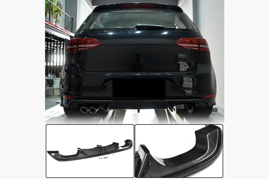 Volkswagen Golf 7/E-Golf 2012–2020 Takapuskurin diffuusori (R/R-Line HB 2012-2017, hiilikuitu) Image