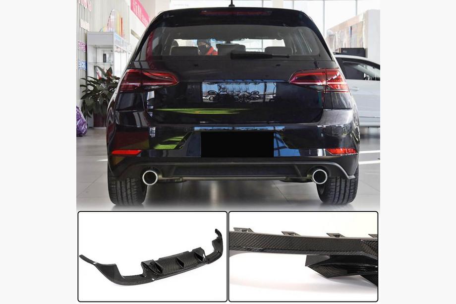 Volkswagen Golf 7/E-Golf 2012–2020 Takapuskurin diffuusori (Base/GTI HB 2017-2020, hiilikuitu) Image