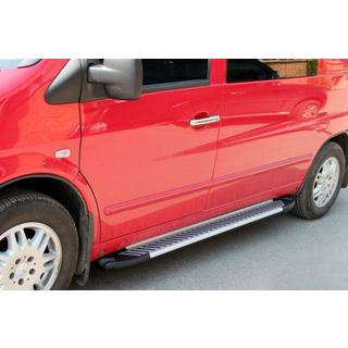 Line-sivuporrassarja (2 kpl, alumiini) Mercedes Vito W638 1996–2003 kuva 1