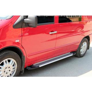 Line-sivuporrassarja (2 kpl, alumiini) Mercedes Vito W638 1996–2003 kuva 3