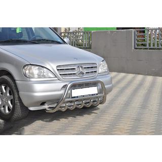 Puskurirauta (ruostumaton teräs) Mercedes ML W163 1997–2005 kuva 4