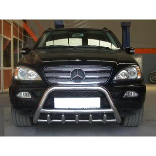 Puskurirauta (ruostumaton teräs) Mercedes ML W163 1997–2005 kuva 3